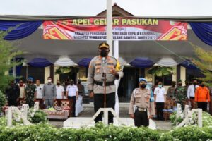 Pimpin Apel Gelar Pasukan Operasi Sai Bumi Nengah Nyappur 2022, AKBP Hujra Ingatkan Ini