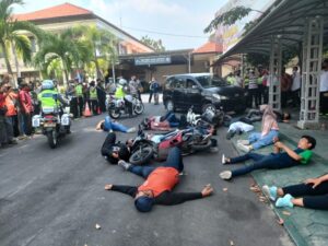 Satlantas Polresta Banyuwangi Gelar PPGD Korban Laka Lantas
