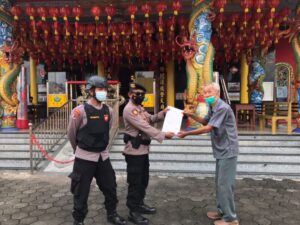 Kasat Samapta Pimpin Langsung Pelaksanaan Seterilisasi Tri -Dharma Hoo To Bio