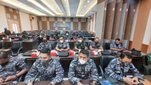 Komandan Pos TNI AL Jajaran Lanal Banyuwangi Hadiri Rakor Gakkum Kamladu Provinsi Jawa Timur