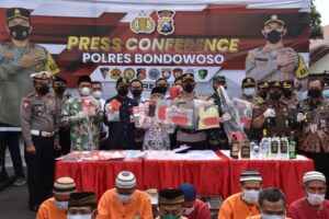 Sepanjang Ramadhan Polres Bondowoso Amankan 10 Tersangka Diantaranya Kasus Pil Koplo Dan Senpi Ilegal