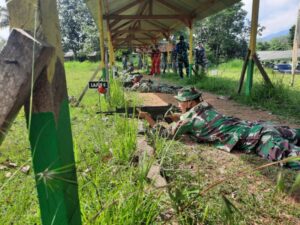 Asah Kemampuan Menembak, Prajurit Kodim 0410/KBL Laksanakan Latbak Jatri