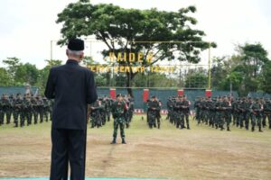 Bupati Bondowoso Melepas Keberangkatan Prajurit Yonif Raider 514/SY Pimpinan Mayor Inf Rinto Wijaya