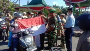 Kodim 0822 Bondowoso, Turut Serta Gerakan Nasional Pembagian Bendera Merah Putih