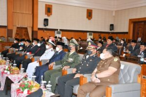 Kasdim 0825 Hadiri Acara Pidato Presiden Republik Indonesia pada Sidang Tahunan MPR-RI dan Sidang Bersama DPR-RI dan DPD-RI Tahun 2022 Secara Virtual