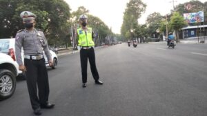 Persiapan Upacara Kemerdekaan HUT RI Ke-77 Satlantas Polresta Banyuwangi