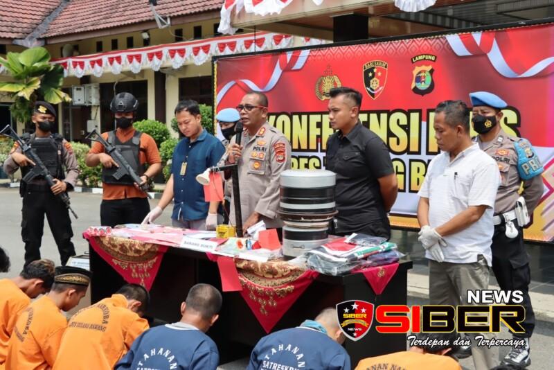 Kurun Waktu 10 Hari, Puluhan Pelaku Judi Ditangkap Polres Tulang Bawang