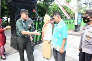 Jalin Sinergitas, Muspika Tamanan Sambut kedatangan Dandim 0822