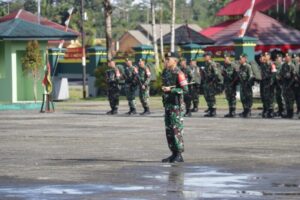 Mayor Inf Rinto Wijaya dan Pasukannya Tiba di Timika, Papua