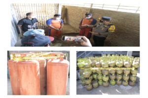Polres Jombang Amankan Warga Desa Alang-alang, Pengoplosan LPG Bersubsidi dan Ratusan Tabung