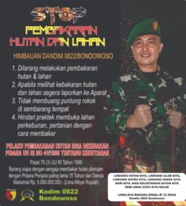 Maksimalkan Upaya Pencegahan Karhutla, Ini Himbauan Dandim 0822 Bondowoso