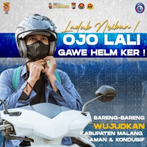 Jelang Big Match Arema VS Persib, Sat Lantas Polres Malang Berikan Himbauan Safety Riding