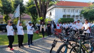 Peringati Haornas, Dandim 0825 Bersama Forkopimda Laksanakan Gowes