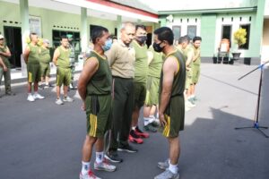 Jaga Kesehatan, Prajurit Kodim 0822 Bondowoso Olahraga Bersama