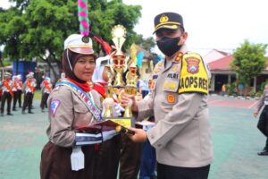 Sambut HUT Ke-67 Lalu Lintas, Polres Magetan Gelar Lomba Polisi Cilik