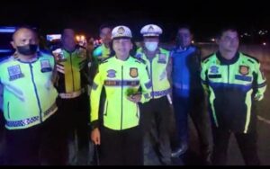 Gerak Cepat Satlantas Polres Malang Olah TKP Laka Lantas di Tol Pandaan-Malang