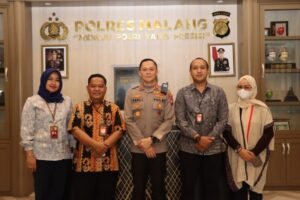 Kapolres Malang Jalin Silaturahmi Dengan Pimpinan Bank Jatim Cabang Kepanjen