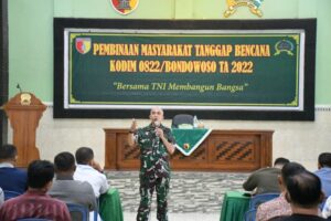 Kodim 0822 Bondowoso Gelar Pembinaan Tanggap Bencana Bagi Masyarakat
