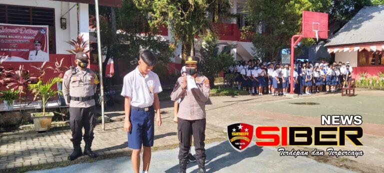 Kapolsek Mapanget Berikan Penyuluhan Dan Pembinaan Kepada Siswa SMPN 10 Paniki