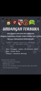 Pemuda Pancasila Mengajak Masyarakat Tana Toraja Untuk Aksi Do’a Bersama, Sebagai Bentuk Belasungkawa Tragedi Kanjuruhan
