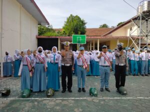 Satlantas Polres Bondowoso Sosialisasi Keselamatan Berlalu Lintas di SMKN 2 Bondowoso