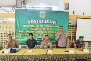 Perkuat Persatuan dan Kesatuan, Polres Bondowoso Sosialisasikan Wawasan Kebangsaan kepada Perangkat Desa