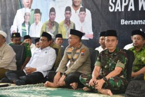Menteri PDTT Mengapresiasi Kapolres dan Forkopimda Dalam Program Sholawat dan Munajat Sapa Warga Bina Desa