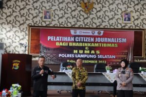 Bhabinkamtibmas Polres Lampung Selatan Terima Lelatihan Citizen Journalis