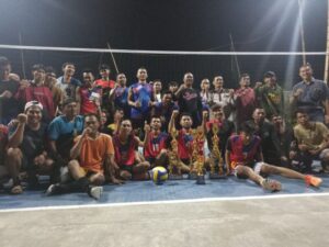 Final Volley Ball Tournament Bakauheni Cup Tim Dusun Siring Itik Lawan Tim Dusun Simpang Tiga