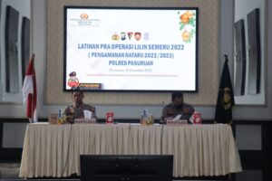 Jelang Perayaan Nataru 2022/2023, Polres Pasuruan Gelar Lat Pra Ops Lilin Semeru 2022