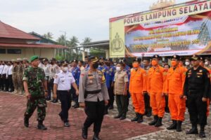 Polres Lampung Selatan Gelar Pasukan Pengamanan NATARU 2022