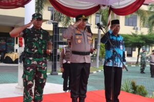 Awali Ops Lilin Semeru 2022, Polres Magetan Laksanakan Apel Gelar Pasukan Gabungan