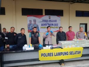 Polres Lamsel Berhasil Ungkap Beberapa Kasus Kriminalitas Sepanjang Tahun 2022