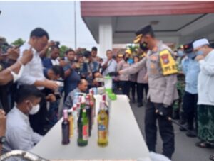 Ribuan Miras, Kenalpot Brong Dan Narkotika Dimusnahkan Polres Pasuruan Diakhir 2022