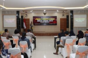 Kapolres Malang Gelar Konferensi Pers Akhir Tahun, Sampaikan Capaian Kinerja Selama 2022