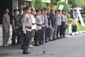 Polres Bondowoso Melaksanakan Apel Kesiapan Pengamanan Malam Tahun Baru 2022-2023