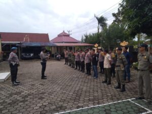 Koramil 03/Pnh Bersama Polsek Penengahan Gelar Apel Gabungan