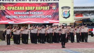 41 Personil Polres Lampung Selatan Naik Pangkat