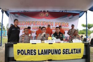 Tambang Emas Ilegal di Katibung, Digulung Polres Lampung Selatan