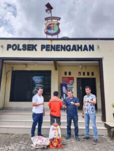 Tekab 308 Polsek Penengahan Polres Lampung Selatan Ringkus Pria Pencuri Tank Semprot