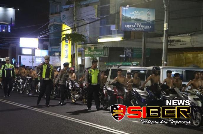 Puluhan Remaja Dan Ranmor Diamankan Polres Pasuruan Kota Saat Patroli Cegah Balap Liar