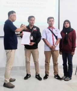 DPD IWO Indonesia Lampung Selatan, Hadiri Penerimaan SK dan Rakor Tingkat Provinsi