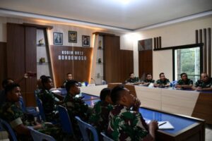 Kodim 0822 Bondowoso Laksanakan Vidcon Post Audit Itdam V/Brawijaya