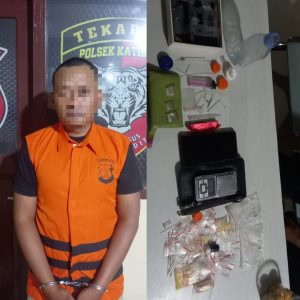 Diduga Memiliki 3 Paket Sabu, Seorang Petani Diamankan Polsek Katibung