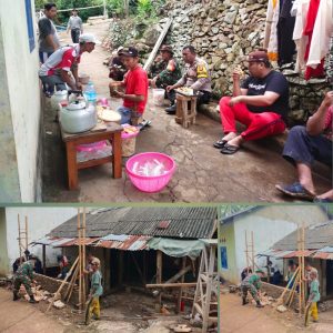 Babinsa Koramil 421-03/Pnh, Bersinergi Bersama Bhabinkamtibmas dan Aparatur Pemerintah Desa