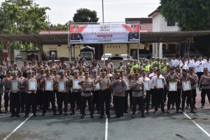 Beberapa Anggota Polres Bondowoso Dapat Penghargaan, Berikut Daftar Anggotanya