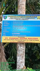 Proyek Jembatan Penghubung Oleh CV Tanjung Agung Malfino Tidak Rampung, Masyarakat Linggo Saribagati Pertanyakan