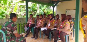 Babinsa Kodim 0421/Ls Bina Karakter Pemuda Melalui Gerakan Pramuka
