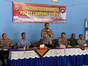 Kompol Sukamso pimpin Jum’at Curhat Quick Wins Presisi di Jati Agung Lampung Selatan