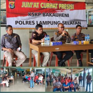 KA KSKP Bakauheni Ridho Rafika, Gelar Jumat Curhat Bersama PT. ASDP di Pelabuhan